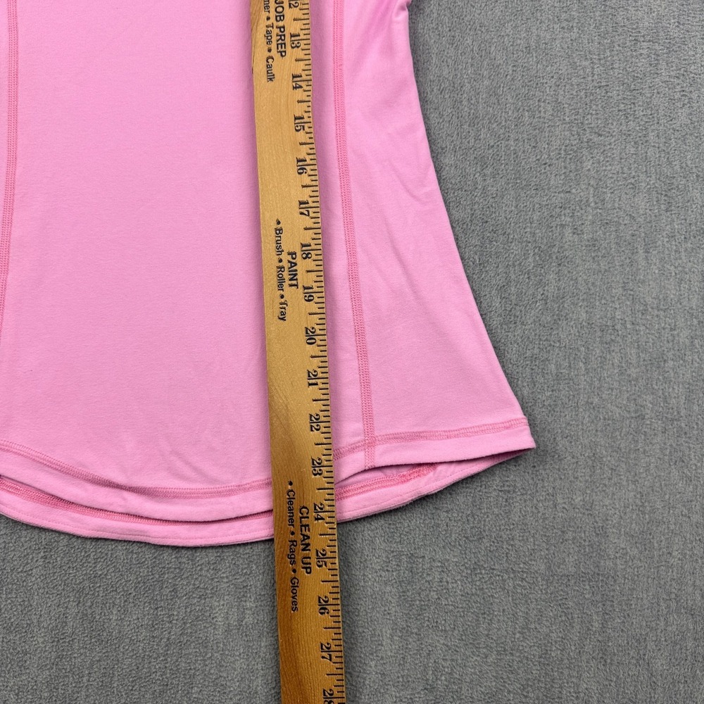 Lululemon Shirt Womens 2 Heathered Pink Pace Pusher Long Sleeve Athletic Yoga - Picture 7 of 13